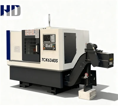 TCK6340 Slant‑Bed CNC Lathe – 45° Integrated Bed, High‑Speed Spindle, And Com...